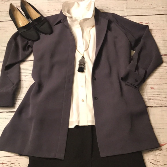 💼 Gray Designer Papillon Jacket EUC! - Picture 1 of 8